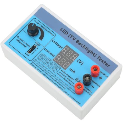 Testeur de Rétroéclairage TV, Gain de Temps 2 Bandes LED d'isolation Détecteur de Réparation de Perles pour éviter l'épuisement Professionnel Protection Sûre pour les Perles de Lampe (Prise UE 220V)