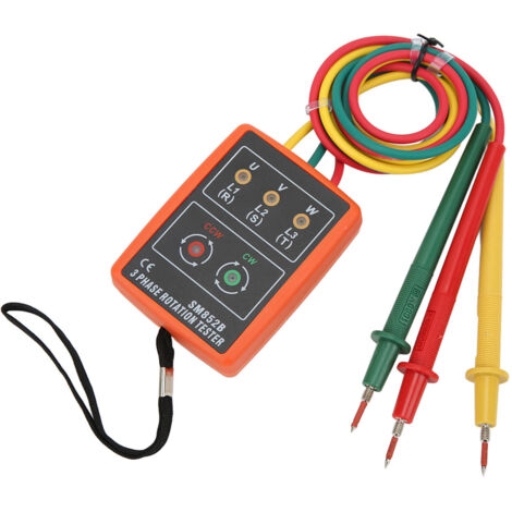 Testeur de Rotation de Phase Numérique SM852B - Portable, Large Gamme 60600V AC pour Tests Électriques