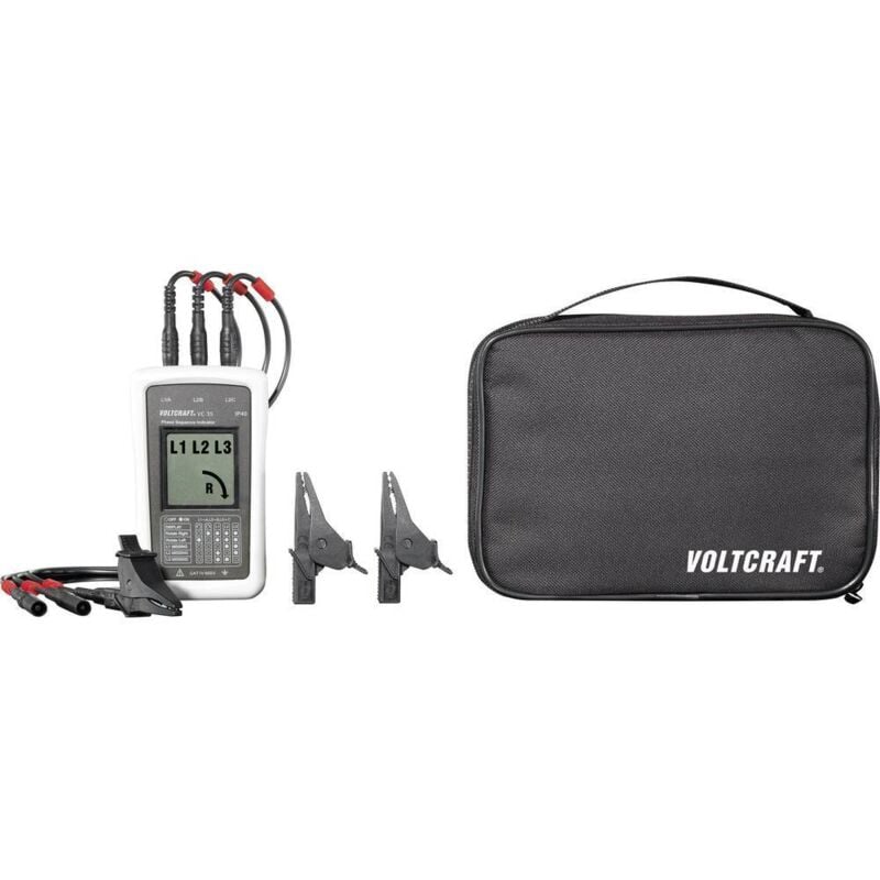 Testeur de champ rotatif Voltcraft VC35 cat iv 600 v lcd