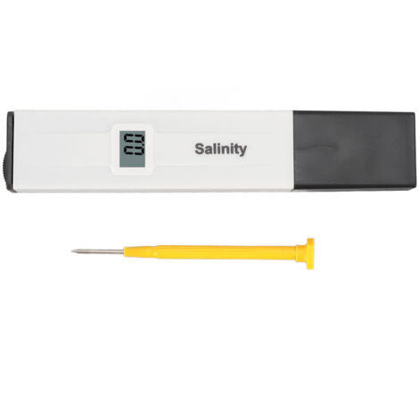 Testeur de Salinité Numérique Portable pour Cuisine Alimentaire et Aquarium - Mesure Précise du Sel en Eau de Mer et Saumâtre -