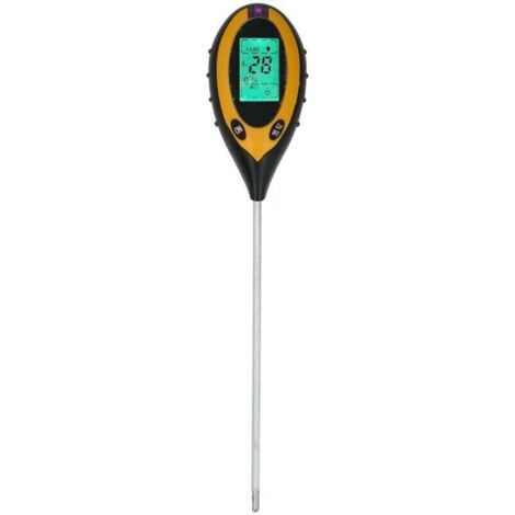 Testeur de sol 4 en 1, capteur numérique d'humidité, de pH, d'éclairage, multifonction, pour jardin, ferme, pelouse
