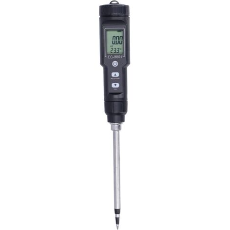 Testeur de Sol EC avec écran LCD, Compteur de température de conductivité du Sol pour verger de Jardin, sonde de Sol pour testeur du Sol pour Plantes