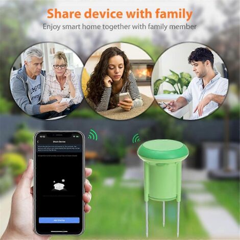 Testeur de sol intelligent Tuya Zigbee : mesure de la température et de l'humidité