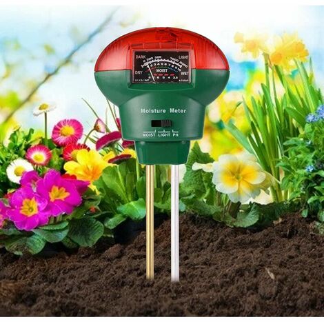 Testeur de sol Humidité acidité PH 3 en 1 pour jardin plante fleur