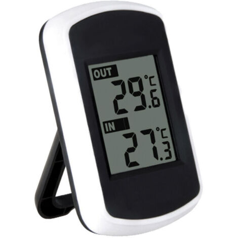 Testeur de température ambiante de mesure de température de thermomètre intérieur et extérieur sans fil LCD