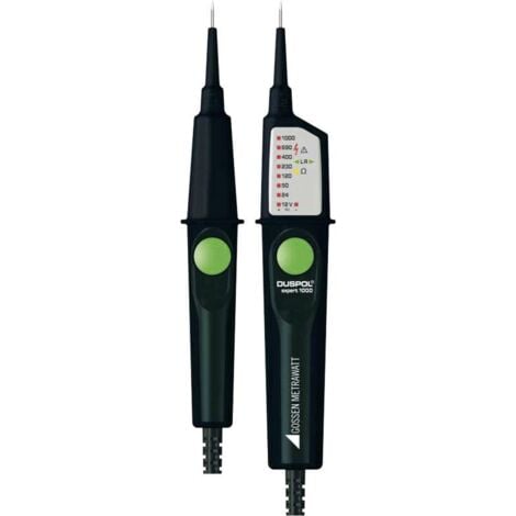 Testeur de tension à 2 pôles Gossen Metrawatt DUSPOL expert 1000 CAT III 1000 V, CAT IV 600 V LED, Vibration, Acoustique X538931