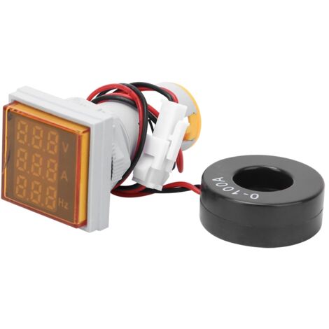 Testeur de tension AC 3 chiffres - Mesure courant et hertz - Jaune