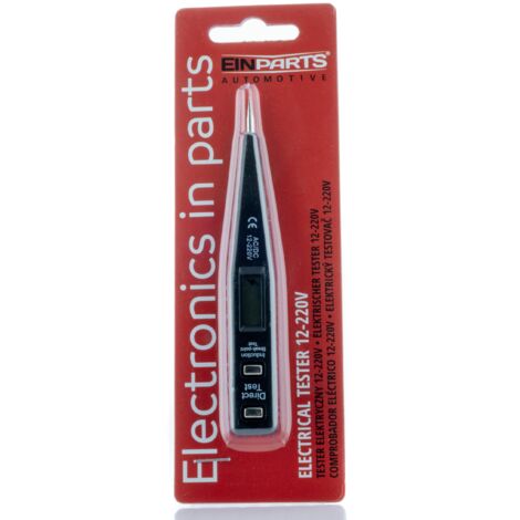 Testeur de tension avec écran LCD 12-220 V - mesure précise