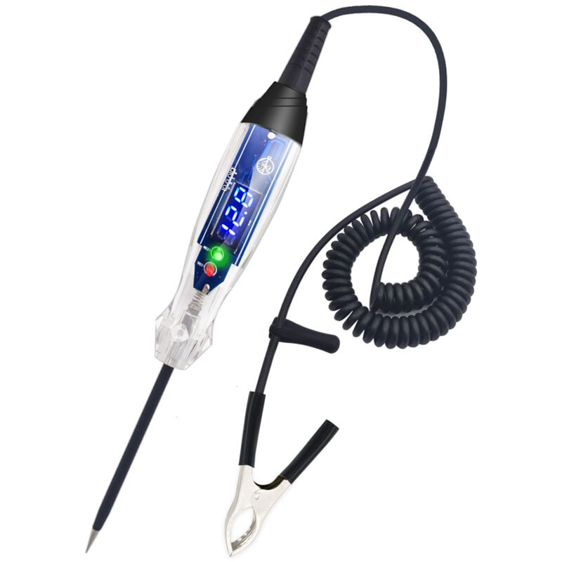 Lifcausal - Testeur de tension bidirectionnel à affichage numérique led 3-60 v NS836 Testeur de circuit de voiture portable portable Outil de test de