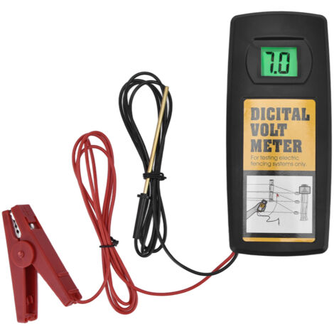 Testeur de tension de clôture électrique 9,9KV, affichage numérique LCD avec rétroéclairage, mesure 200‑9900V