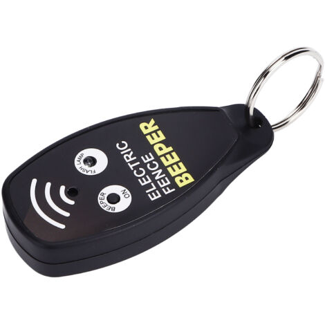 Testeur de tension de clôture électrique portable avec signal sonore et lumineux rouge pour l'agriculture et le jardinage