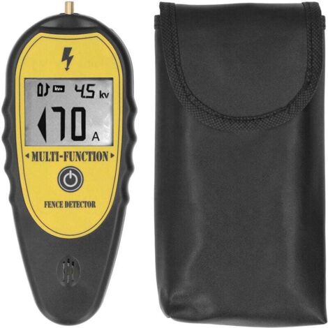 Testeur de Tension de Clôture électrique, Testeur de Tension de Clôture 15KV écran LCD Portable Mètre de Tension de Détecteur de Défaut pour les Fermes D'élevage