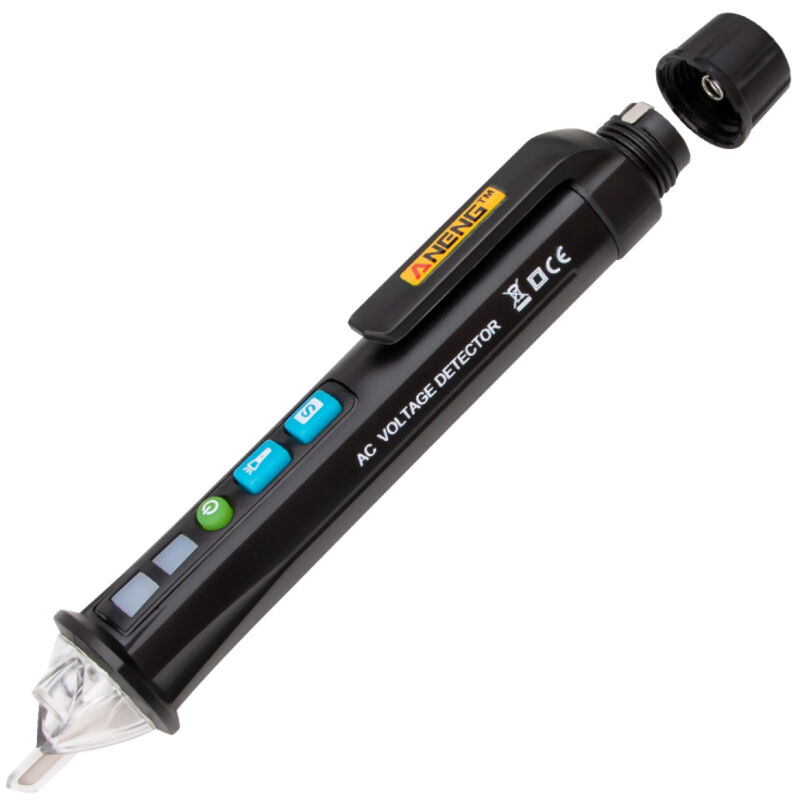 Testeur de tension dual, détecteur de tension sans contact sensible ajustable avec mode alarme et lampe torche LED