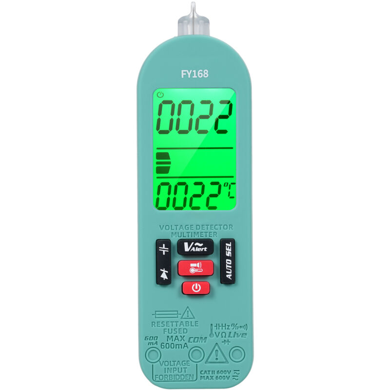 Gistuch - Testeur de tension intelligent FY168 avec écran lcd vert