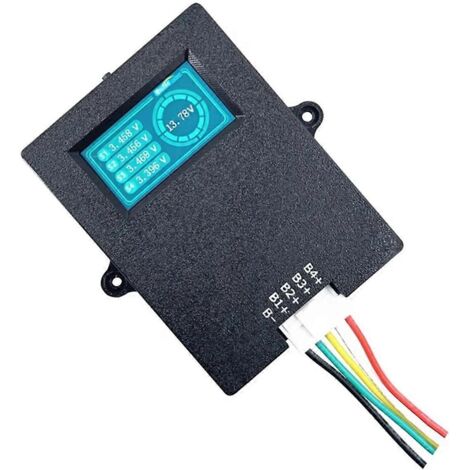 Testeur de tension pour batteries LiPo/LiFePO4 3-4S 5A avec écran TFT