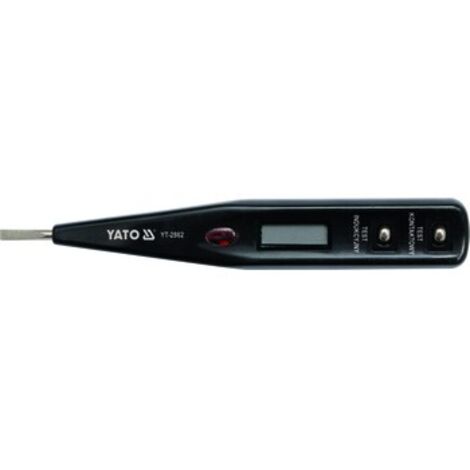 Testeur de tension Yato 12-250 V LCD 2862