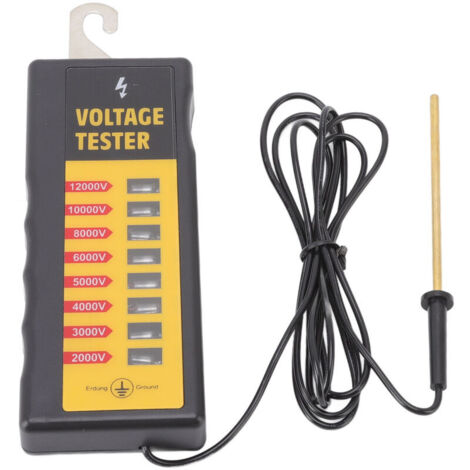 Testeur de tension,testeur cloture electrique 12KV,Testeur de tension de clôture électrique sans contact,étanche,facile à lire,pour les fermes,bétail