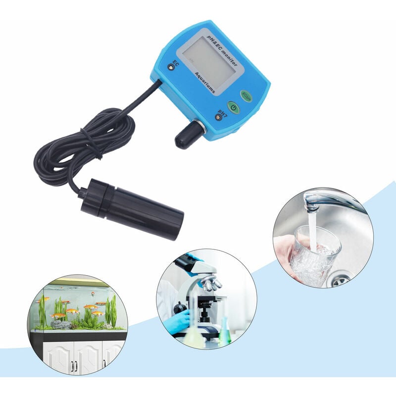 Senderpick - Testeur d'eau de piscine 2en1 pH / ec testeur testeur mètres vérificateur aquarium