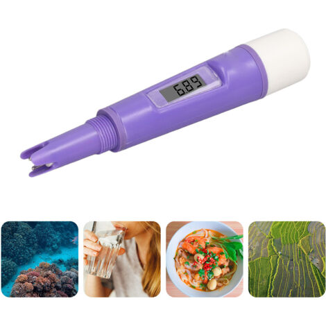 Testeur d'eau digital ABS 2-en-1 - Mesure de salinité et température avec écran LCD HD - Pen de test pour aquariums, piscines et eau potable