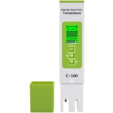 Testeur d'Eau Numérique TDS/EC/Salinité/SG/Température Haute Précision
