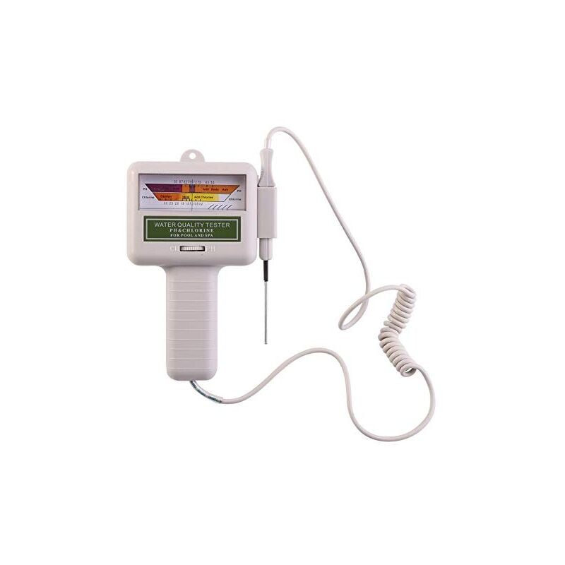 Testeur d'eau Numérique Testeur de Chlore et de pH Sonde Testeur Numérique pour PH Analyseur de la Qualité de l'eau de Spa et Piscine Portable