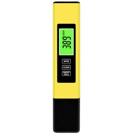 Testeur d'eau TDS, testeur d'eau numérique TDS 4 en 1, précis et fiable, TDS, EC et température (°C, °F), 0-9990 ppm