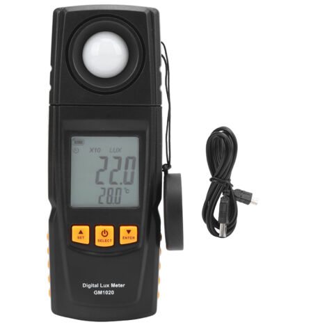 Testeur d'éclairage numérique GM1020 Luxmètre 0‑200000Lx pour mesure d'intensité lumineuse