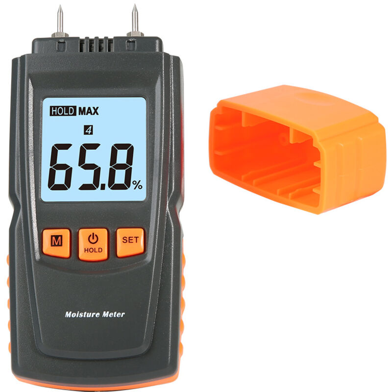 Testeur d'humidité numérique à écran LCD, détecteur d'humidité du bois, humidimètre portable pour bois