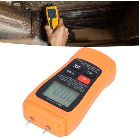 Testeur D'humidité Numérique pour Bois Murs Plâtre Béton Carton - Précision Professionnelle - Livré Sans Piles - KZQ