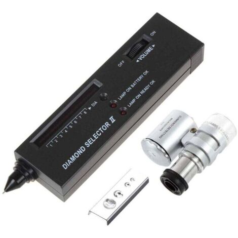 Testeur Diamant Portable Professionnel Avec Loupe Lumineuse 60X Pour Bijouterie