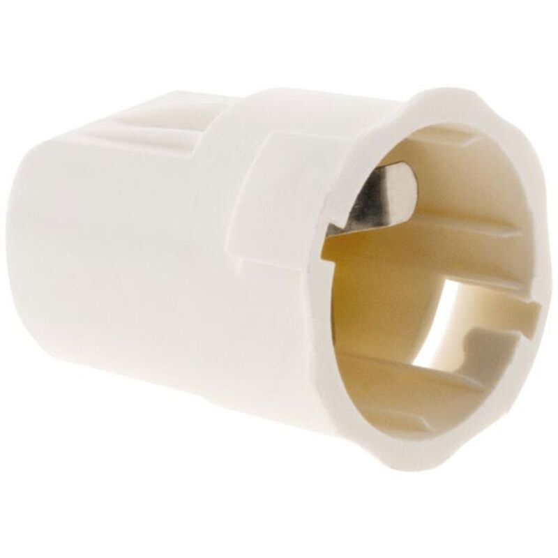 Douille automatique &agrave; ba&iuml;onnette B22 - 100W - blanc