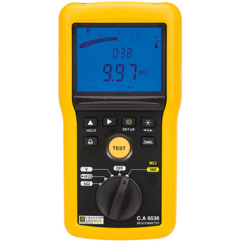 Testeur d'isolement et de continuité Chauvin Arnoux Ca 6536, 10V, 100V ( Prix pour 1 )