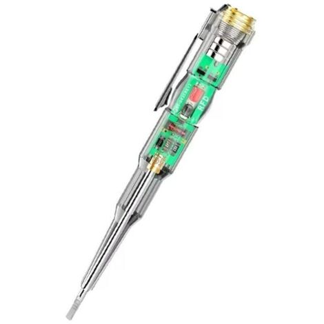 Testeur électrique induit stylo tournevis sonde lumière testeur de tension détecteur AC/DC 70-250V test stylo détecteur de ligne électrique-Crezuo
