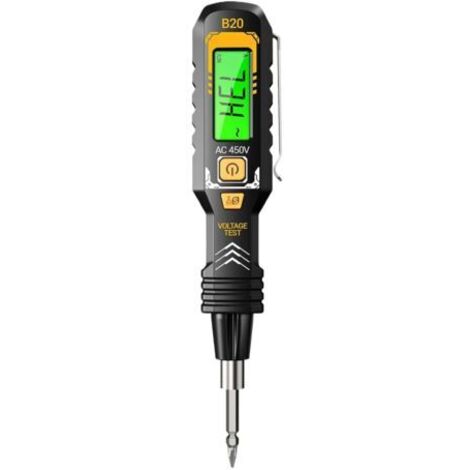 Testeur Électrique Numérique - Stylo Détecteur de Tension Multifonctions pour Gamme 30-1000V, Testeur d'Induction Haute Sensibilité  Sélecteur Automatique de Plage de Détecteur de Point de Arrê