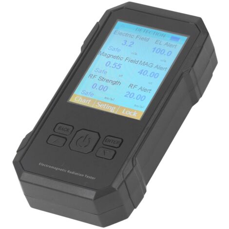 Testeur EMF détecteur de rayonnement de champ électromagnétique de haute précision pour la cuisine, le bureau, l'industrie, la chasse aux fantômes, noir