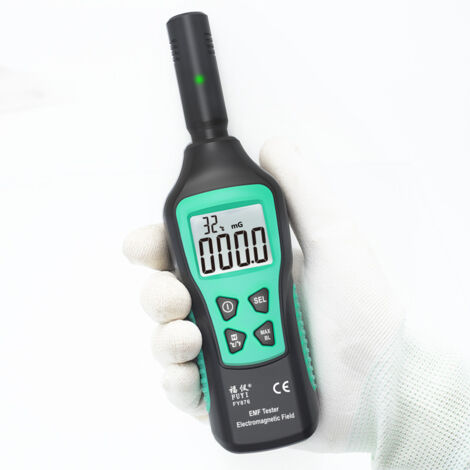 Testeur EMF Numérique LCD EMF Testeur EMF Testeur EMF pour Chasse aux Fantômes, Détecteur de Rayonnement Électromagnétique, Maison, Bureau, Extérieur, Voyant d'Affichage Alarme Acoustique