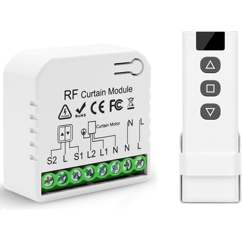 Ulisem - Commande Inis pour Volet Roulant ou Store Filaire - Interrupteur pour Moteur Filaire 230V - 3 Ordres : Montée, Stop, Descente