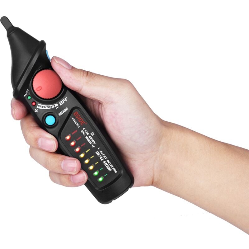 Durficst - AVD06X Stylo testeur de tension électrique sans contact 12–1000 v Double mode sensibilité réglable librement Localisateur de point d'arrêt