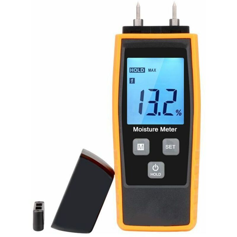 RHG Testeur Humidité, XRCLIF Testeur Humidité Mur & Bois, Compteur de fuites, Humidité, Mortier de Ciment, Détecteur de Teneur en eau avec