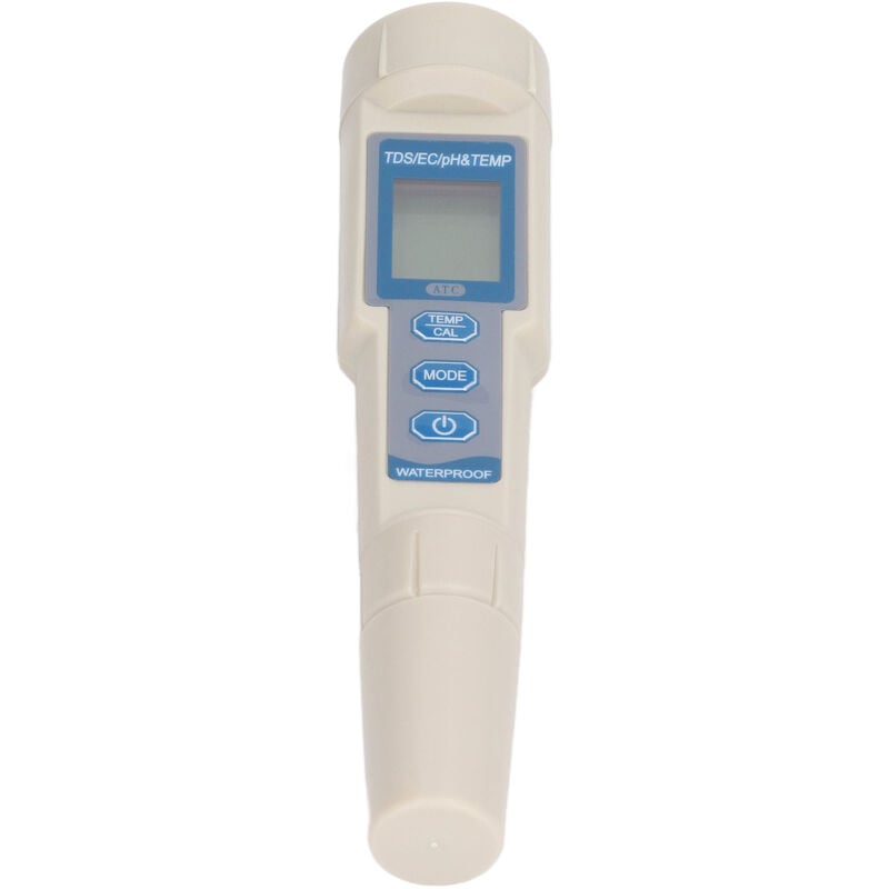 Testeur intelligent de la qualité de l'eau 4 en 1 multi paramètres PH EC TDS Temp Meter portable et étanche pour l'aquaculture