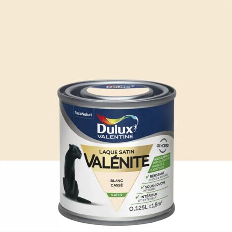 Testeur Laque Satin Dulux Valentine Valénite Blanc cassé 0,125 L