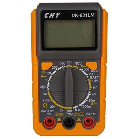 Testeur Multimètre Numérique Lcd Uk-831ln Avec Sondes De Détection D'ampérage