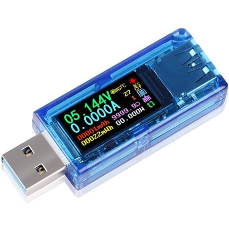 Testeur multimètre USB 3.0 Ulisem 3,7-30 V 0-4 A, testeur de tension numérique USB, voltmètre, ampèremètre, capacité, alimentation, chargeur, détecteur, version mise à jour AT35