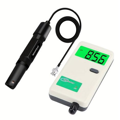 Testeur Numérique de pH pour Eau - Stylo Électrode 0-14 pH pour Eau Potable, Aquariums et Piscines, Analyse Professionnelle (Piles Non Incluses)