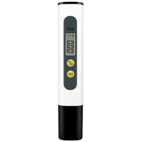 Testeur numérique de qualité de l'eau TDS avec grand écran LCD pour spa industriel domestique , 0-9999 ppm , moniteur de qualité de l'eau potable (noir)