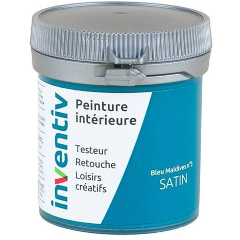 Testeur Peinture Intérieure Satin Bleu Maldives 3 - INVENTIV