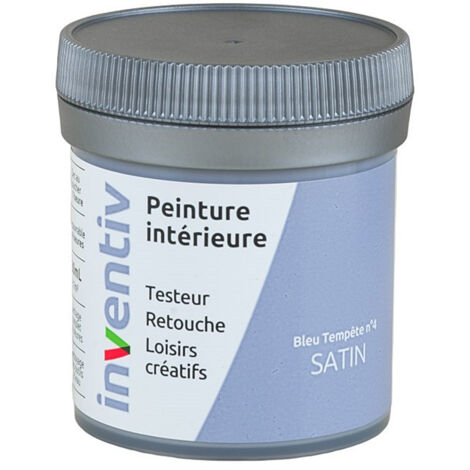 Testeur Peinture Intérieure Satin Bleu Tempête Inventiv