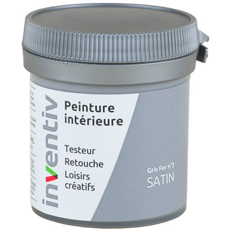 Testeur Peinture Intérieure Satin Gris Fer 3 - INVENTIV