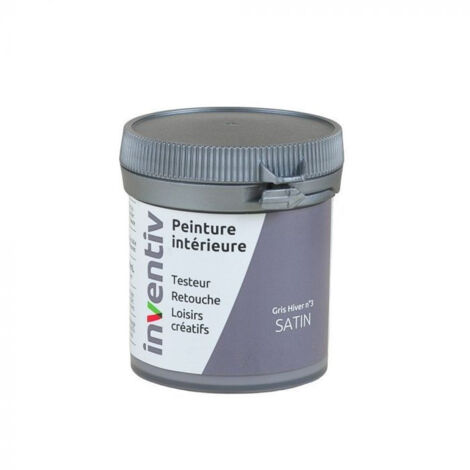 Testeur Peinture Intérieure Satin Gris Hiver 3 - INVENTIV - 0,08L