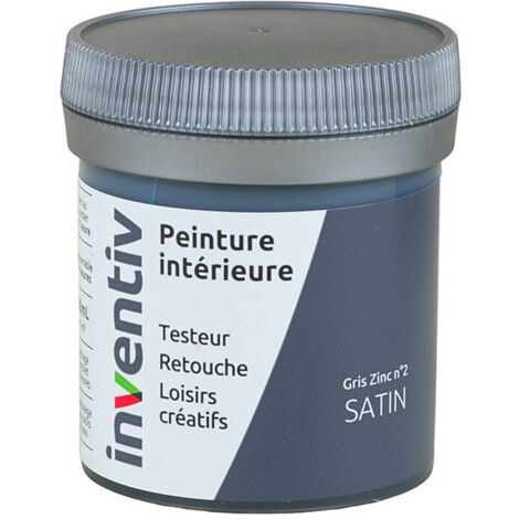 Testeur Peinture Intérieure Satin Gris Zinc 2 - INVENTIV - 0,08L